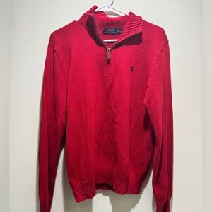 Polo 1/4 Zip Knit Sweater - Size M